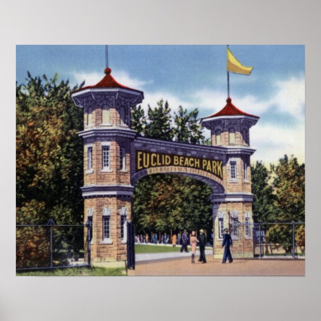 Poster Cleveland Ohio Euclid Beach Park (Devant)