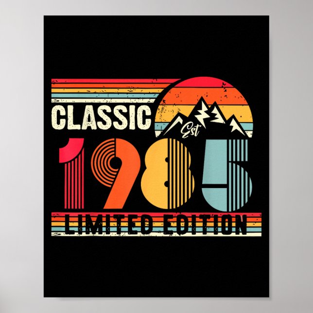 Poster Clic 1985 Limited Edition 40 Year Old 40th Birthda (Devant)