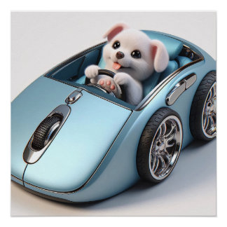 Poster Click & Vroom : Puppy Driver Edition