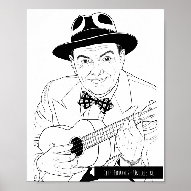 Poster Cliff Edwards - Ukulele Ike (Devant)