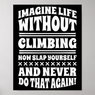 Poster Climbing And Bouldering Desing For Rock Climber 