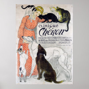 Poster clinique vétérinaire vintage