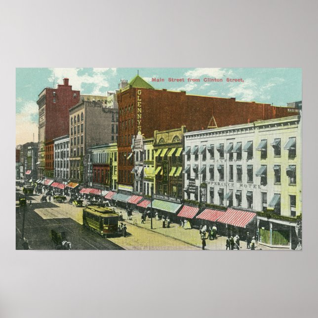 Poster Clinton Street Vue de Main Street (Devant)