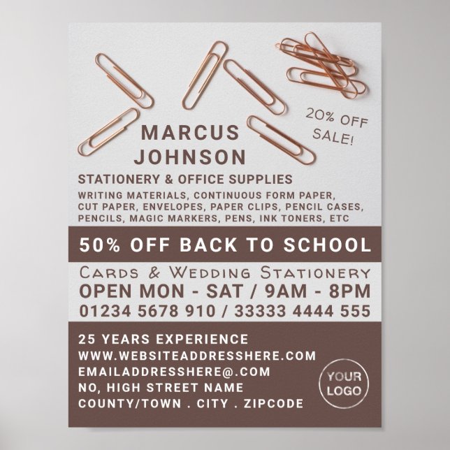 Poster Clips, Papeterie et fournitures de bureau, papeter (Devant)