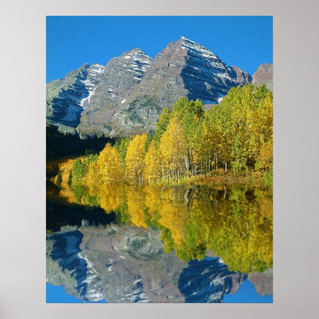 Poster Cloches De Maroon Avec Aspens (Devant)