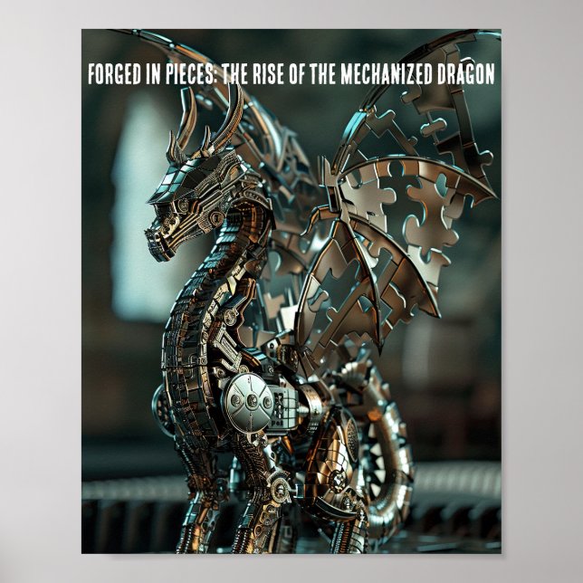 Poster Clockwork Dragon Puzzle (Devant)