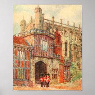 Poster Cloîtres en fer à cheval, château de Windsor,