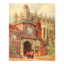 Cloîtres en fer à cheval, Château de Windsor, Angl