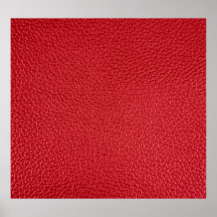 Poster Closeup en cuir artificiel rouge foncé.