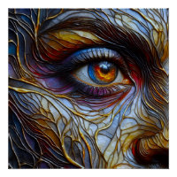 Closeup visage femme Abstraite