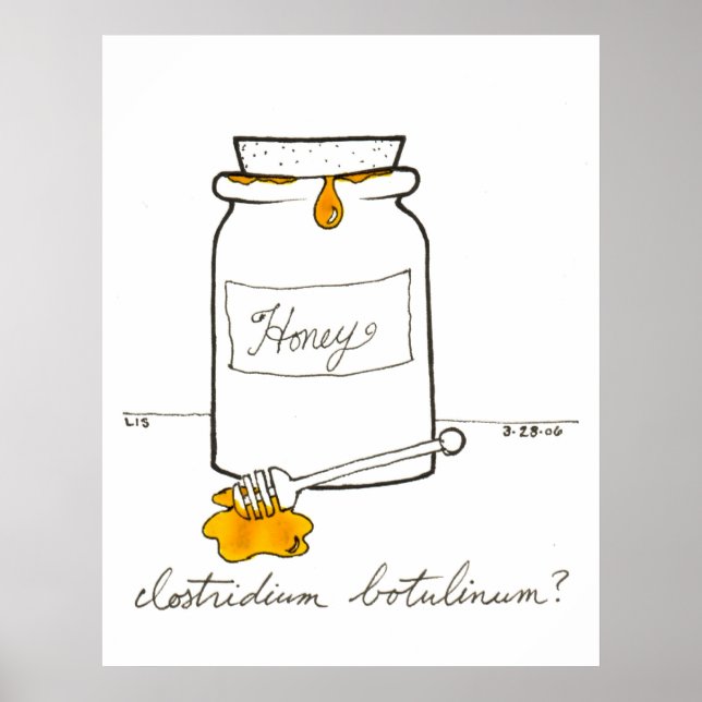 Poster Clostridium Botulinum (Devant)