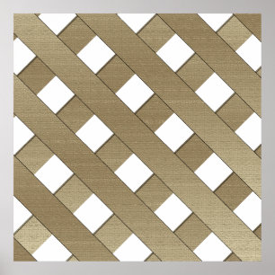 Poster Clôture du treillis par Shirley Taylor