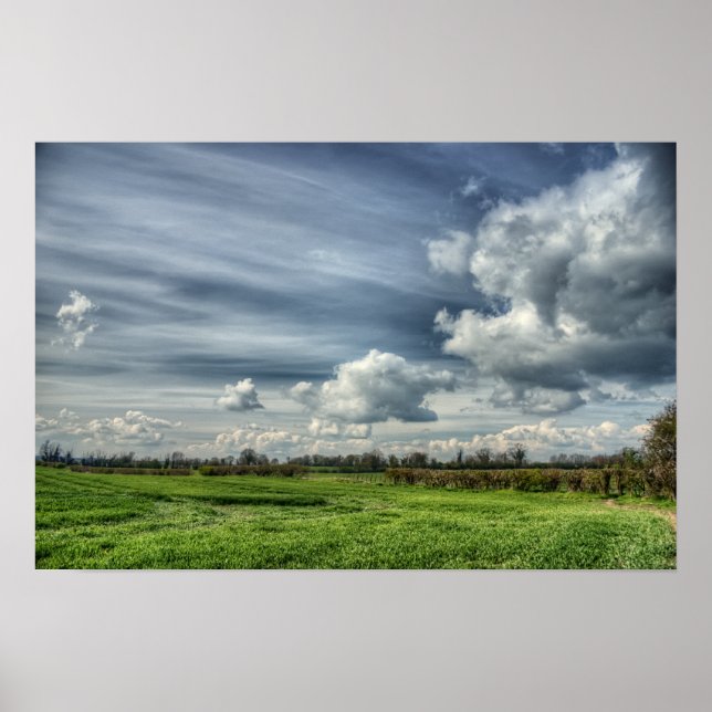 Poster Clouds de jonction (couleur HDR) (Devant)