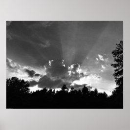 Poster Cloudscape / Noir,
