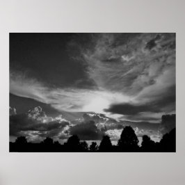 Poster Cloudscape / Noir,