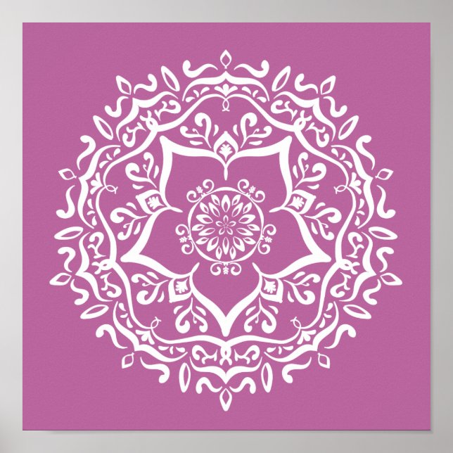 Poster Clover Mandala (Devant)