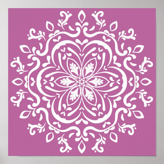Poster Clover Mandala (Devant)