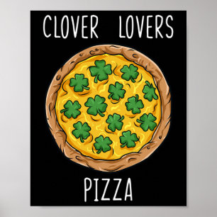 Poster Clovers Trone Jour de la Saint Patrick Amusants Ir