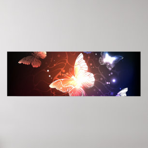 Poster Clowing Night Butterflies
