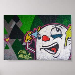 Poster Clown blanc