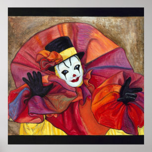 Poster Clown carnavalesque