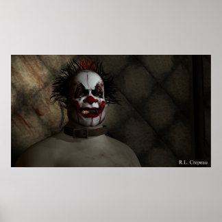 Poster Clown dans une cellule rembourrée