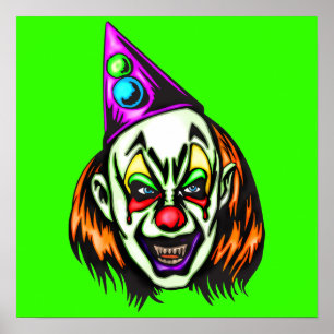 Poster Clown de vil