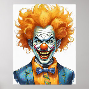Poster Clown effrayant