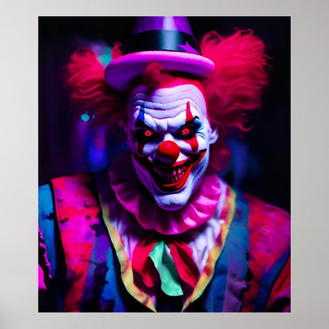 Poster clown effrayant (Devant)