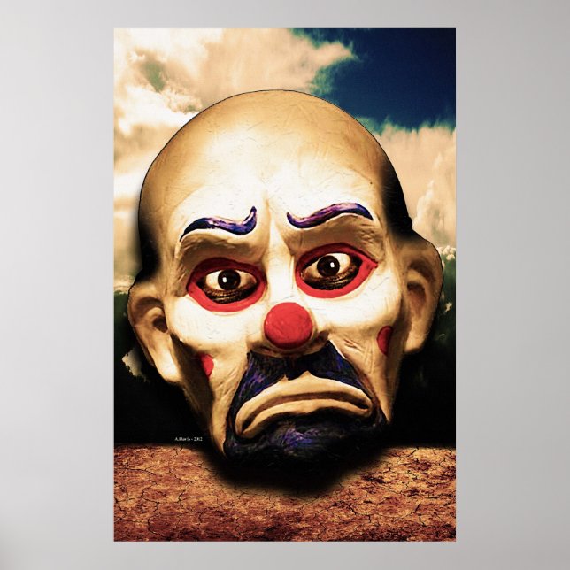 Poster Clown malheureux (Devant)