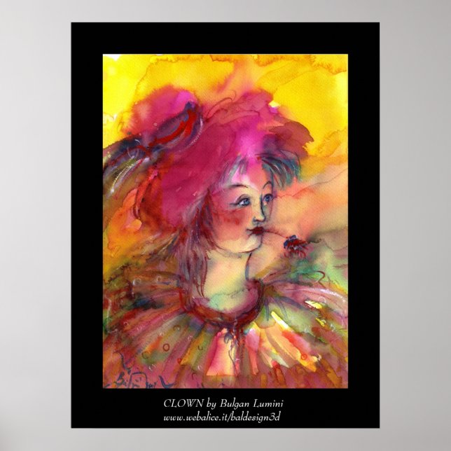 POSTER CLOWN PINKY (Devant)