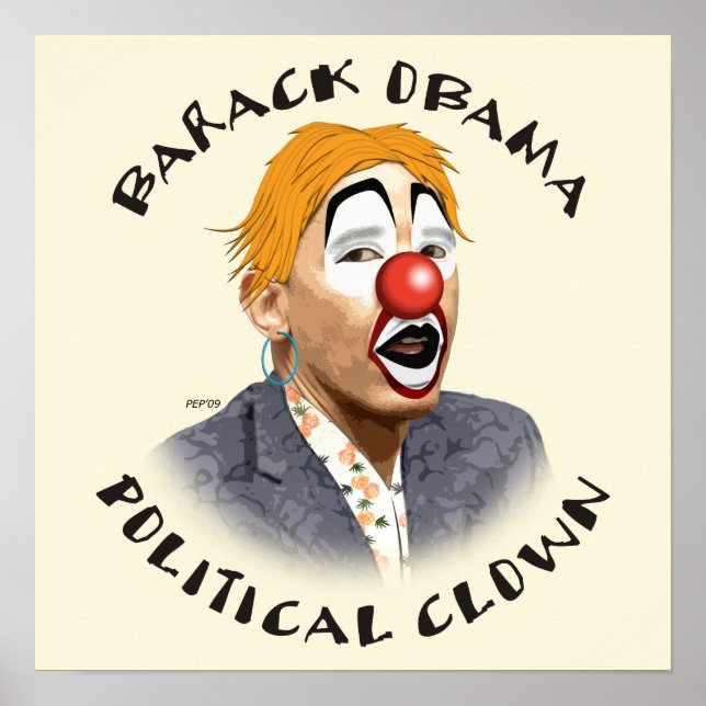 Poster Clown politique (Devant)