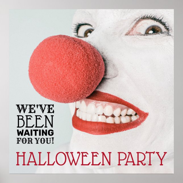Poster Clown tueur, Bienvenue à Halloween (Devant)