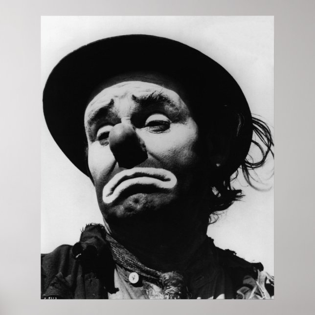 Poster Clown vintage (Devant)