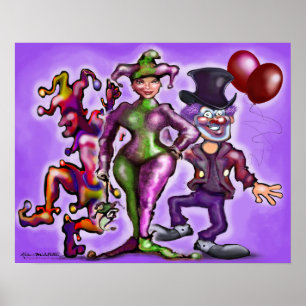 Poster Clowns de cirque