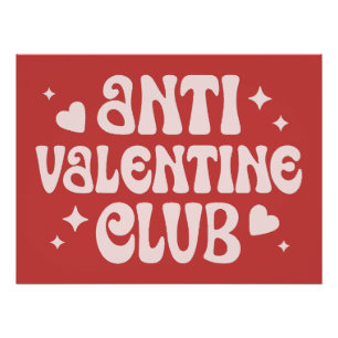 Poster Club anti-Valentine