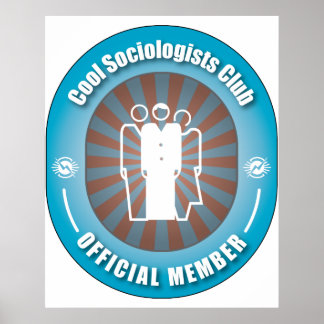 Poster Club cool de sociologues