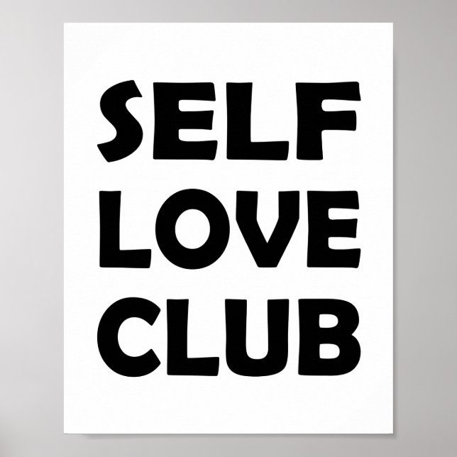 Poster Club d'amour de soi | Autonomisation des soins (Devant)