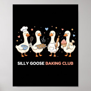 Poster Club de pâtisserie de l'oie Maman maman boulangère