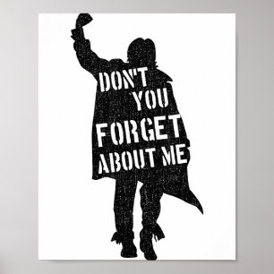 Poster Club de petit déjeuner Ne m'oublie pas Silhouett