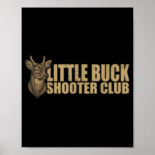 Poster Club de tireurs Little Buck chasseur de cerfs arch