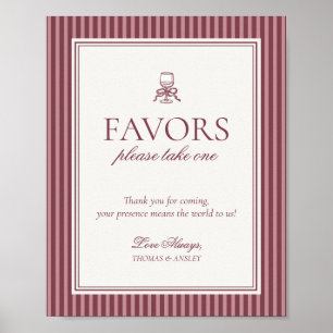Poster Club de Vigne de Vin Cadeaux de Mariage Old Money 