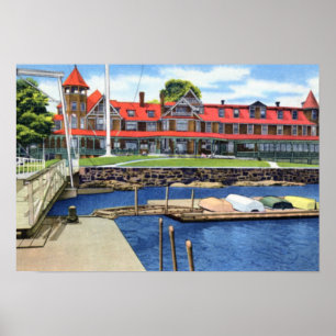 Poster Club de yacht de Larchmont New York