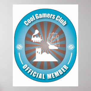 Poster Club des joueurs cool