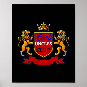 Poster Club des oncles cool Oncle toujours drôle Cket Onc