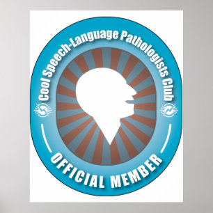 Poster Club frais de pathologistes de Discours-Langue