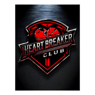 Poster Club Heartbreaker Art Print – Murale Métallique Mo