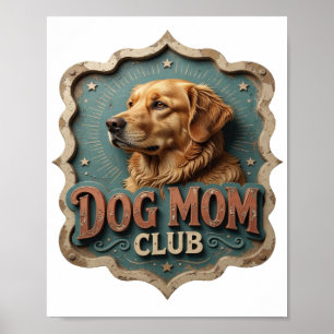 Poster Club MAMAN CHIEN Orange Propre
