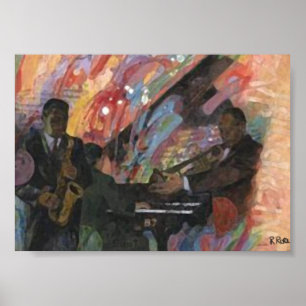 Poster Club Orchestra à l´huile