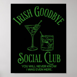 Poster Club Social d'Au Revoir Irlandais Vous Saurez que
